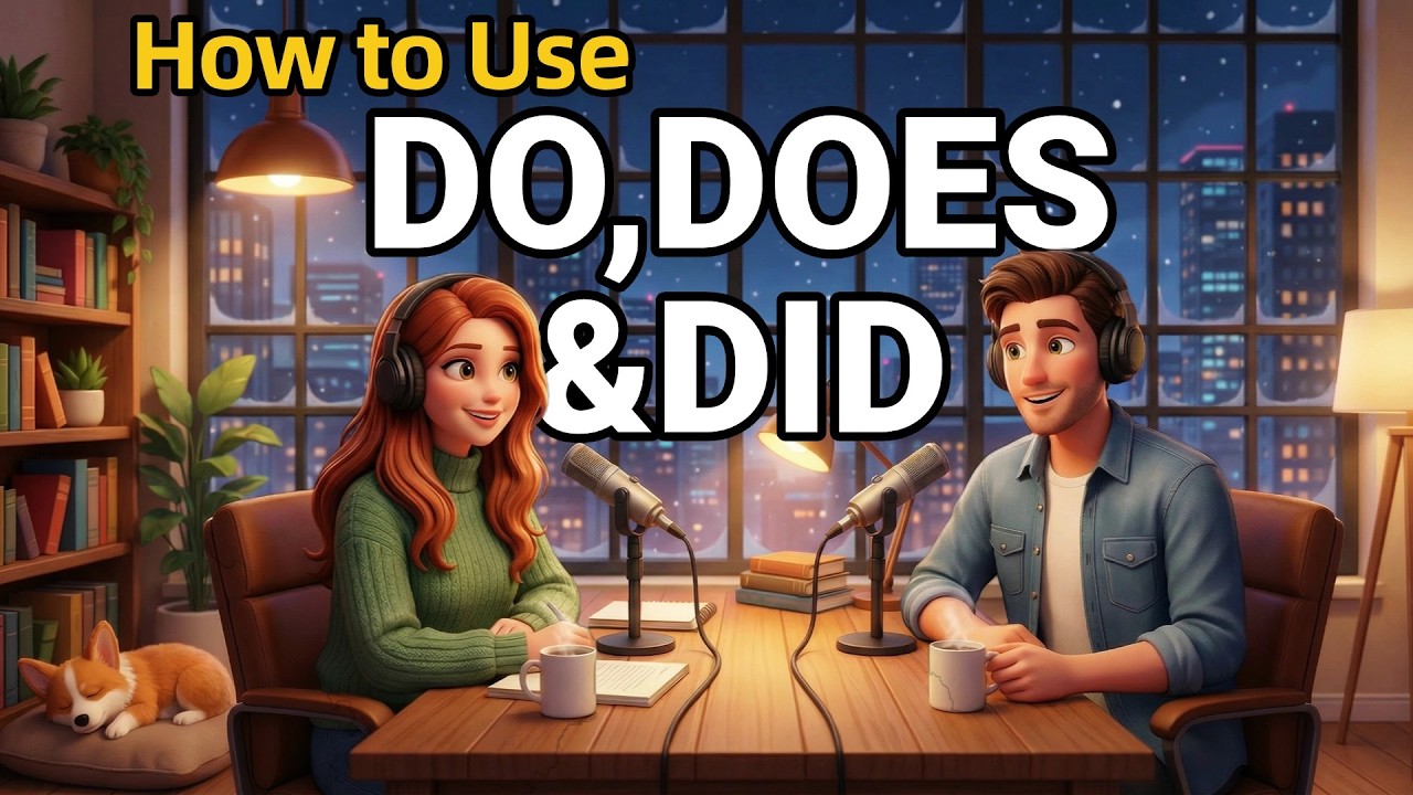 How to Use DO, DOES, and DID in Everyday English | Daily English Conversations | English Podcast