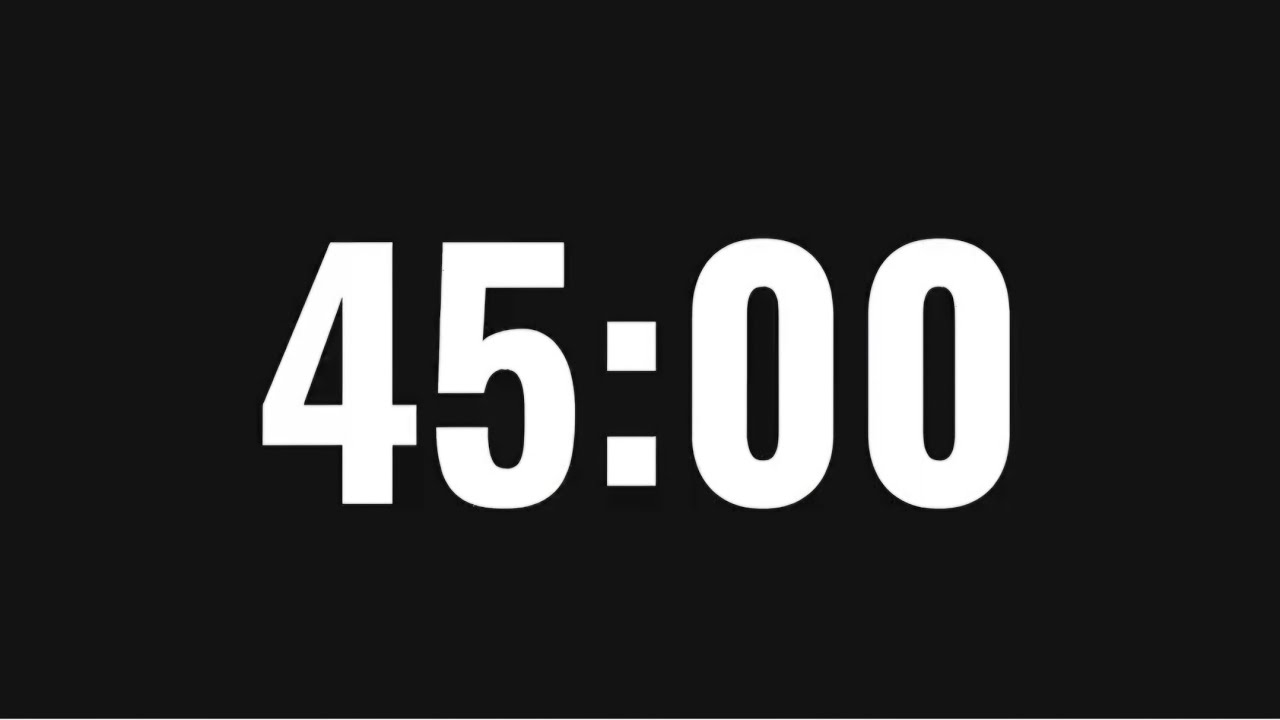 45 dakika kronometre 🌼 45 minute pomodoro time 🐈