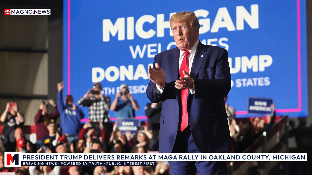 🇺🇸 President Trump Delivers Remarks at MAGA Rally in Michigan ahead of 2026 Midterm Elections [LIVE]