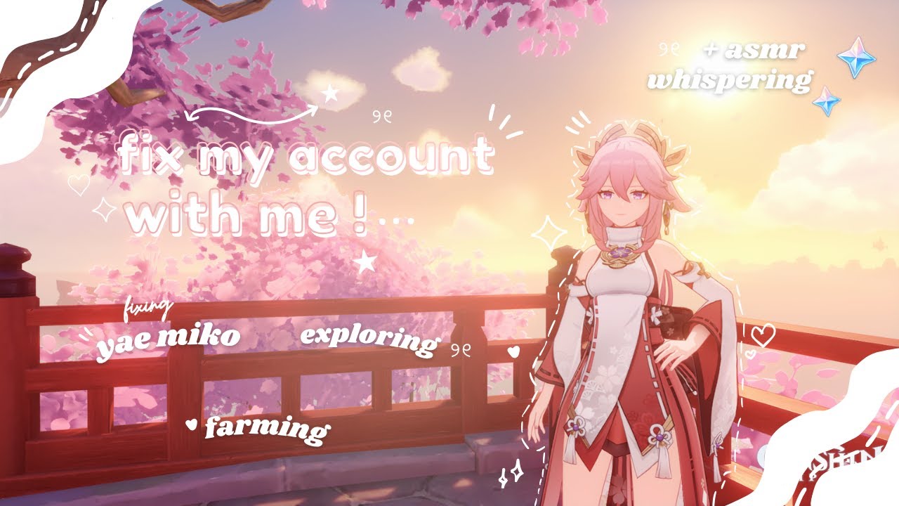fixing my account (part 2) ⋆ ˚｡⋆୨୧˚ 🩰 farming!*:･ﾟ✧*:･ﾟ✧ cozy genshin gameplay🍬 ✧˖*°࿐