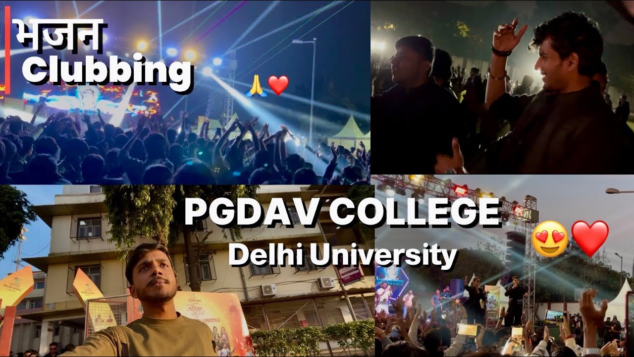 Bhajan Clubbing at Delhi University 😍❤️| PGDAV COLLEGE 