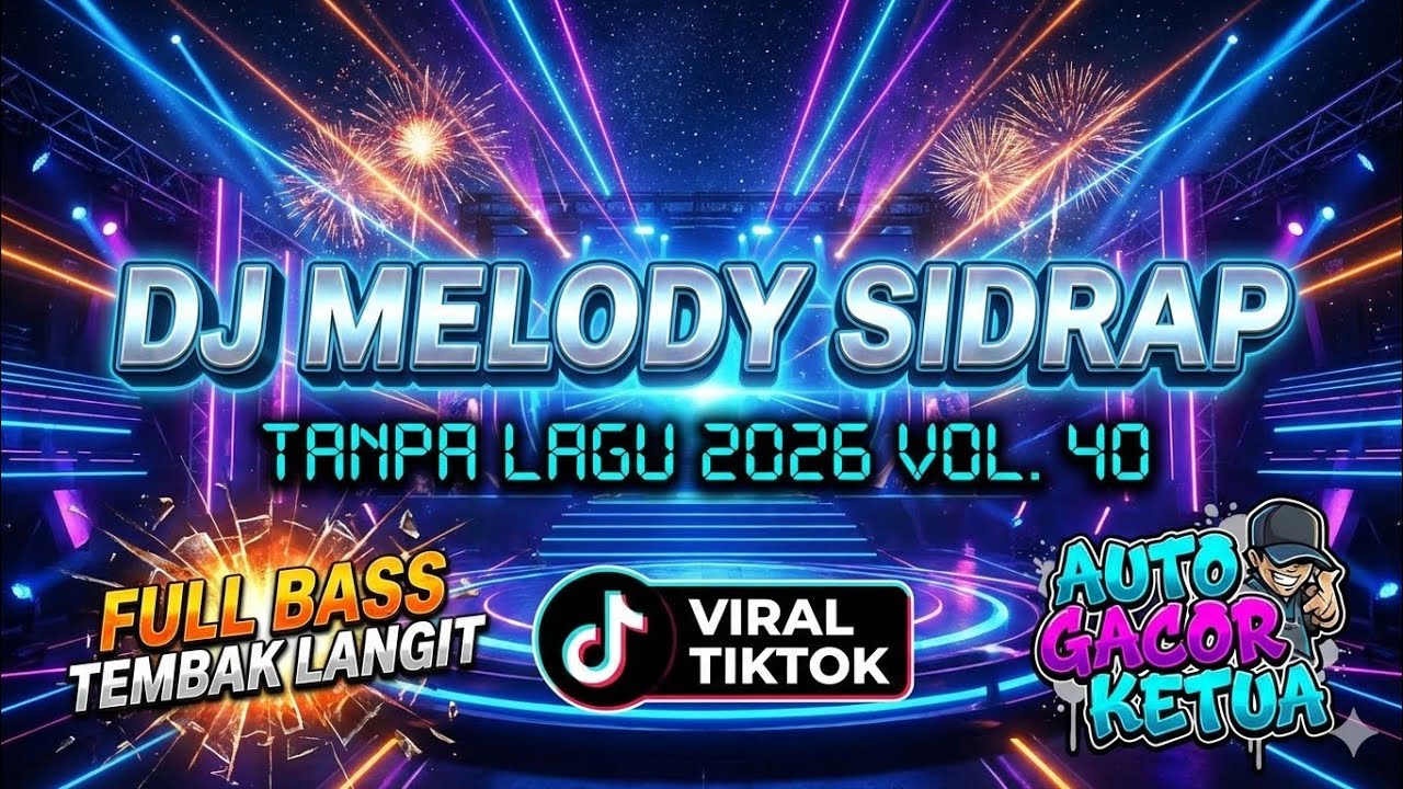 DJ MELODY SIDRAP TANPA LAGU 2026 VOL. 40 FULL BASS TEMBAK LANGIT VIRAL TIKTOK AUTO GACOR KETUA