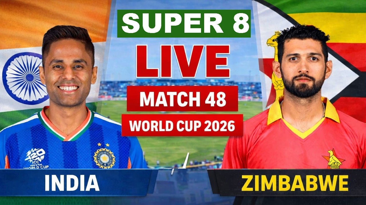 🛑Live IND Vs ZIM T20 WC Match |Live Cricket Match Today| IND vs ZIM 48th T20 2nd innings last 3 ove