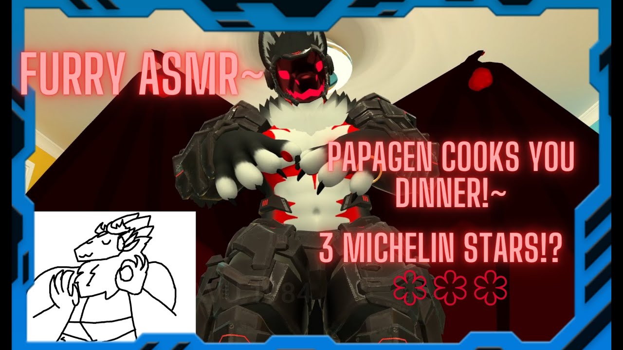 [Furry ASMR] Big Papagen Dragon Cooks You Dinner~ (Boiling, Chopping, Seasoning, Affirmations)