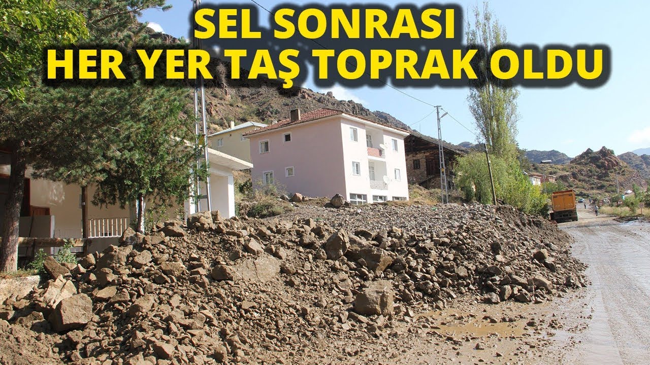 Erzurum'da Sel Ulaşımı Aksattı