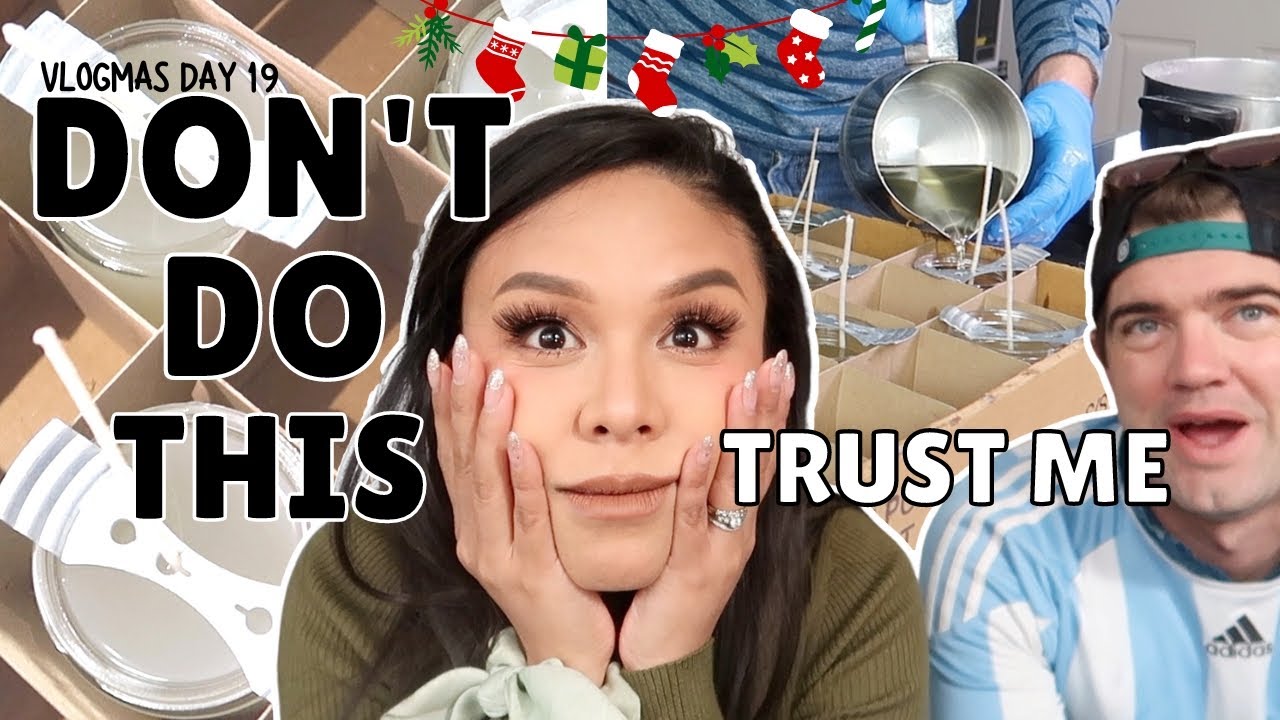 My BIGGEST CANDLE MAKING MISTAKE  | vlogmas day 19