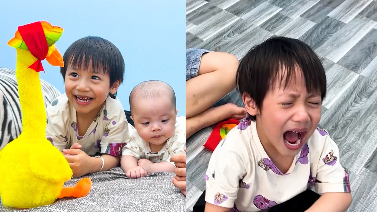 Baby Kim Looked So Delighted and Curious with Her First Toy Ever