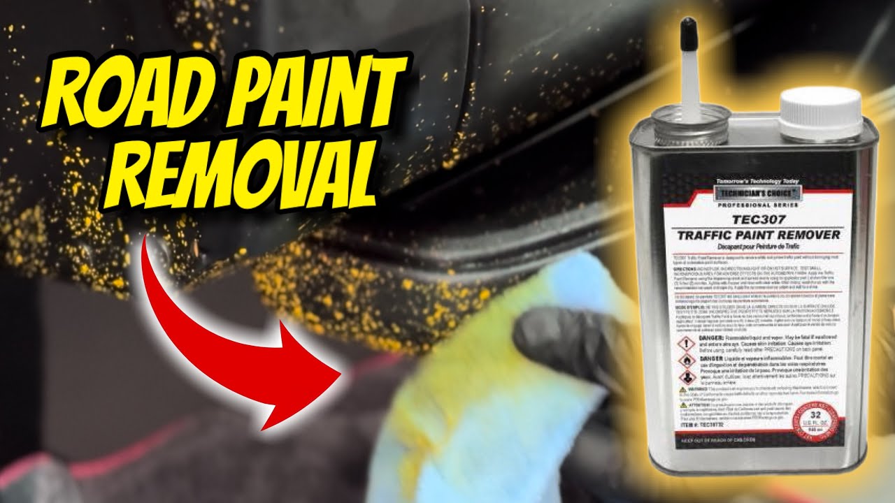 Best Way To Remove Road Paint Without Damage! TEC307 Traffic Paint Remover 
