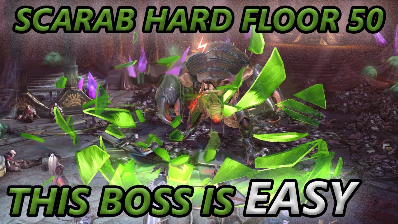 HOW TO BEAT THE SCARAB KING | HARD FLOOR 50 | Raid: Shadow Legends Progression Guide