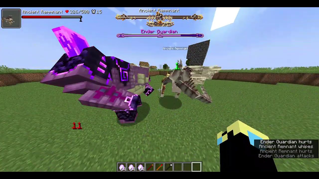 Ender Guardian VS Ancient Remmnant - Minecraft L ender's Cataclysm Mod