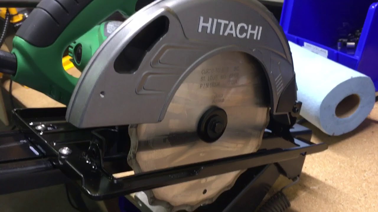 Hose cutting saw demonstration