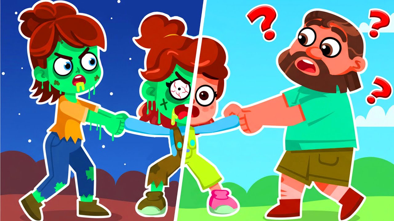 Zombie Camping Dance 🎃 Halloween Family Adventure | Comy Zomy Kids Songs