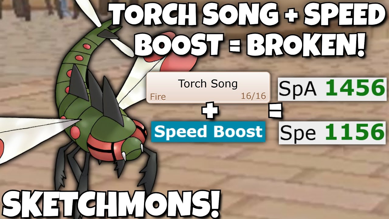TORCH SONG SPEED BOOST YANMEGA IS LETHAL IN SKETCHMONS! POKEMON SCARLET AND VIOLET