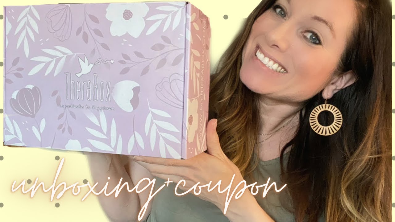 monthly subscription boxes:  self care box Therabox April 2021