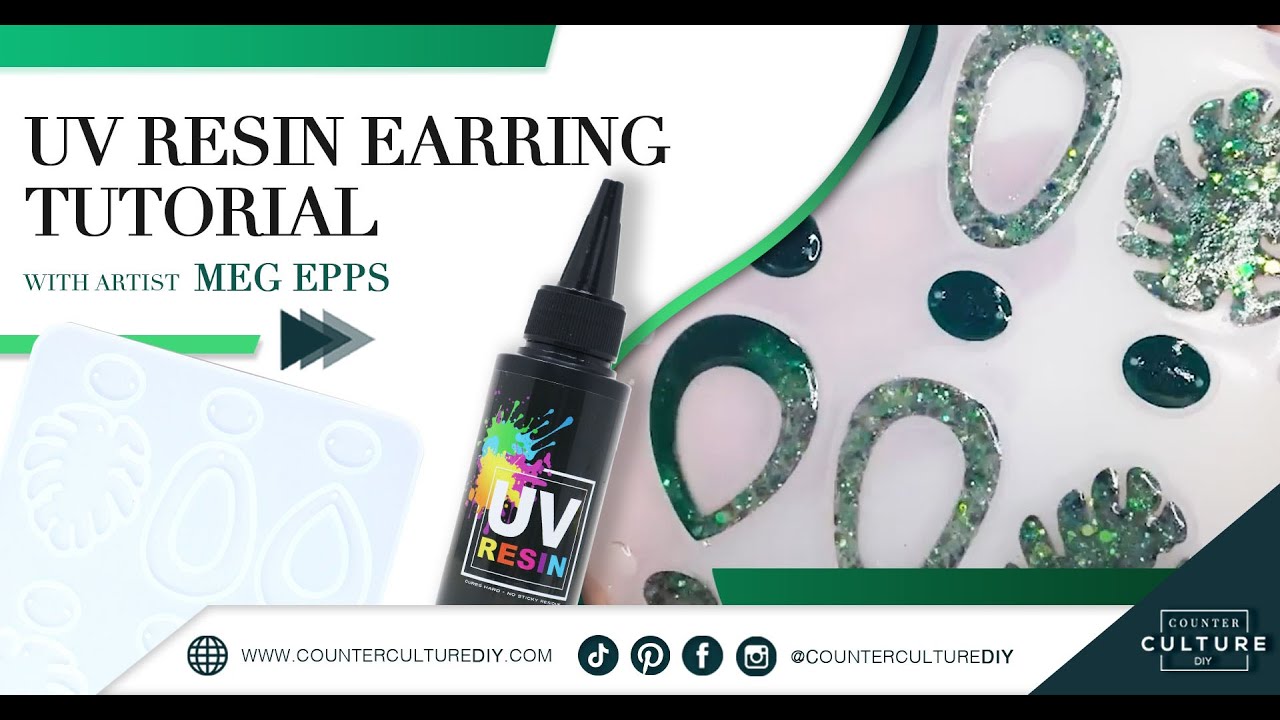 CCDIY UV Resin Earring Tutorial With Artist Meg Epps