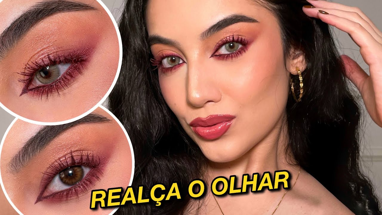 MAQUIAGEM QUE VALORIZA OS OLHOS CASTANHOS E CLAROS