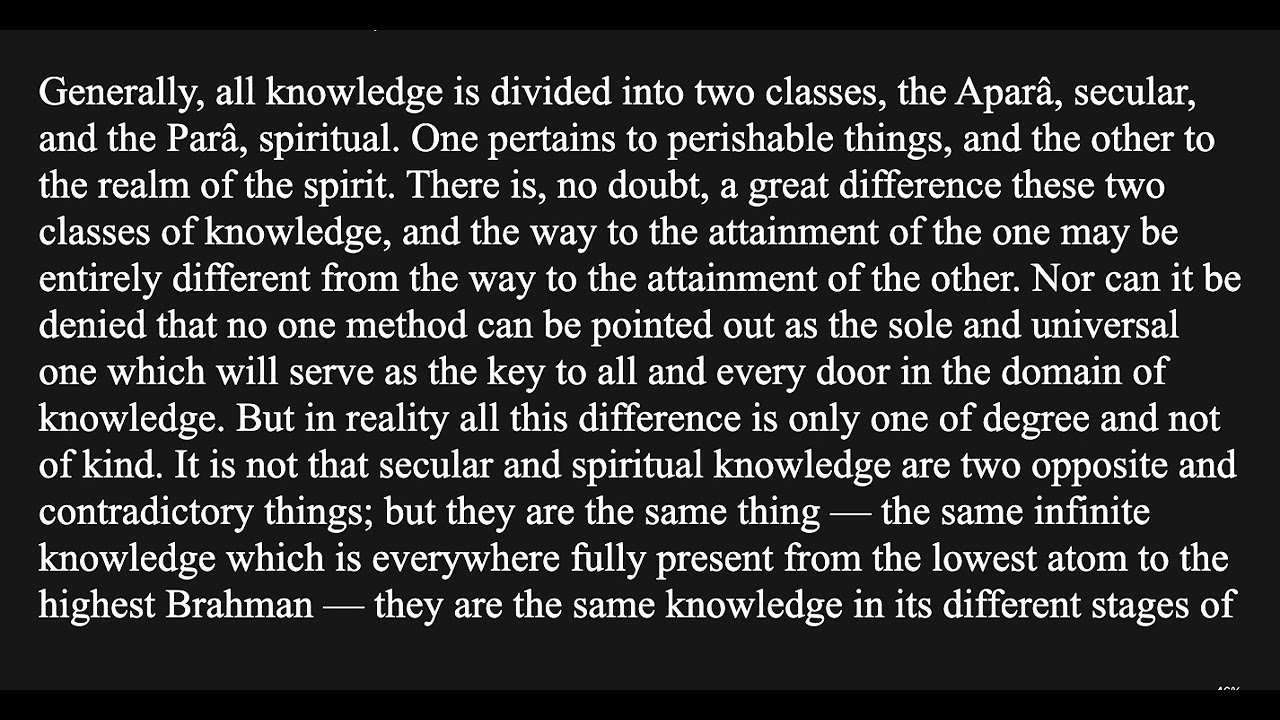 Complete Works Sw Vivekananda Vol 4.5.4 Translation: Prose - Knowledge: Its Source and Acquirement