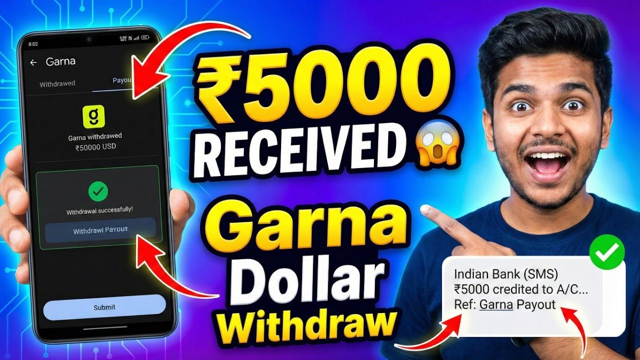 Garna Dollar Withdraw to Indian Bank | ₹0 Garna Fee | Best Withdrawal Method 2026
