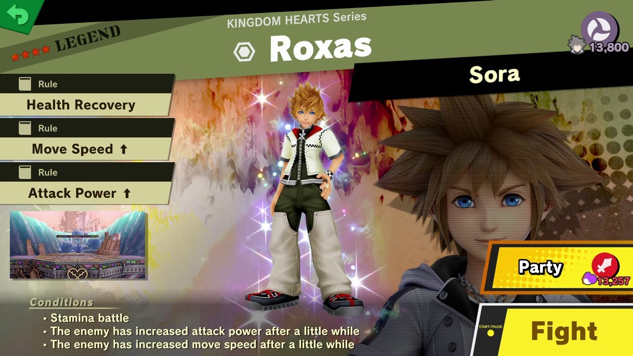 Super Smash Bros Ultimate: Roxas Spirit Battle