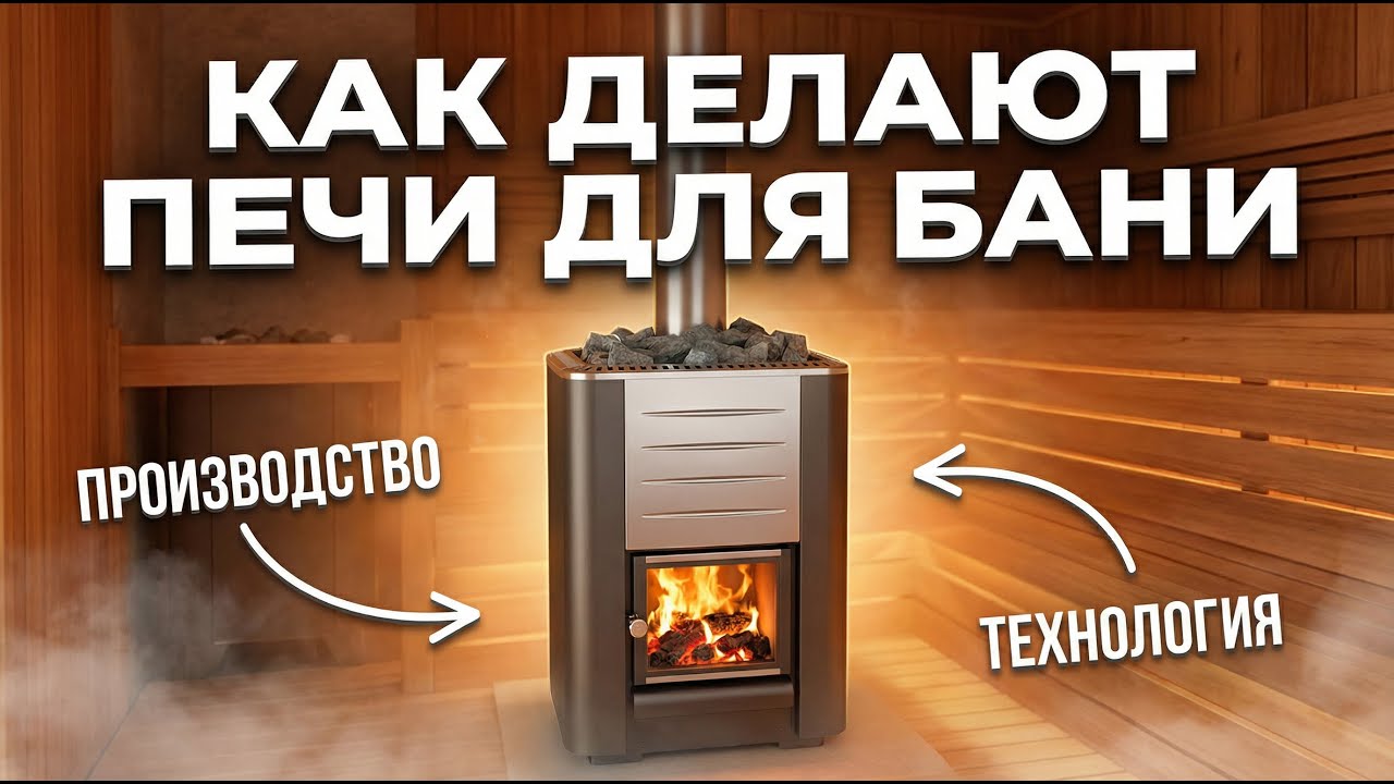 Как делают ПЕЧИ ДЛЯ БАНИ // экскурсия по заводу
