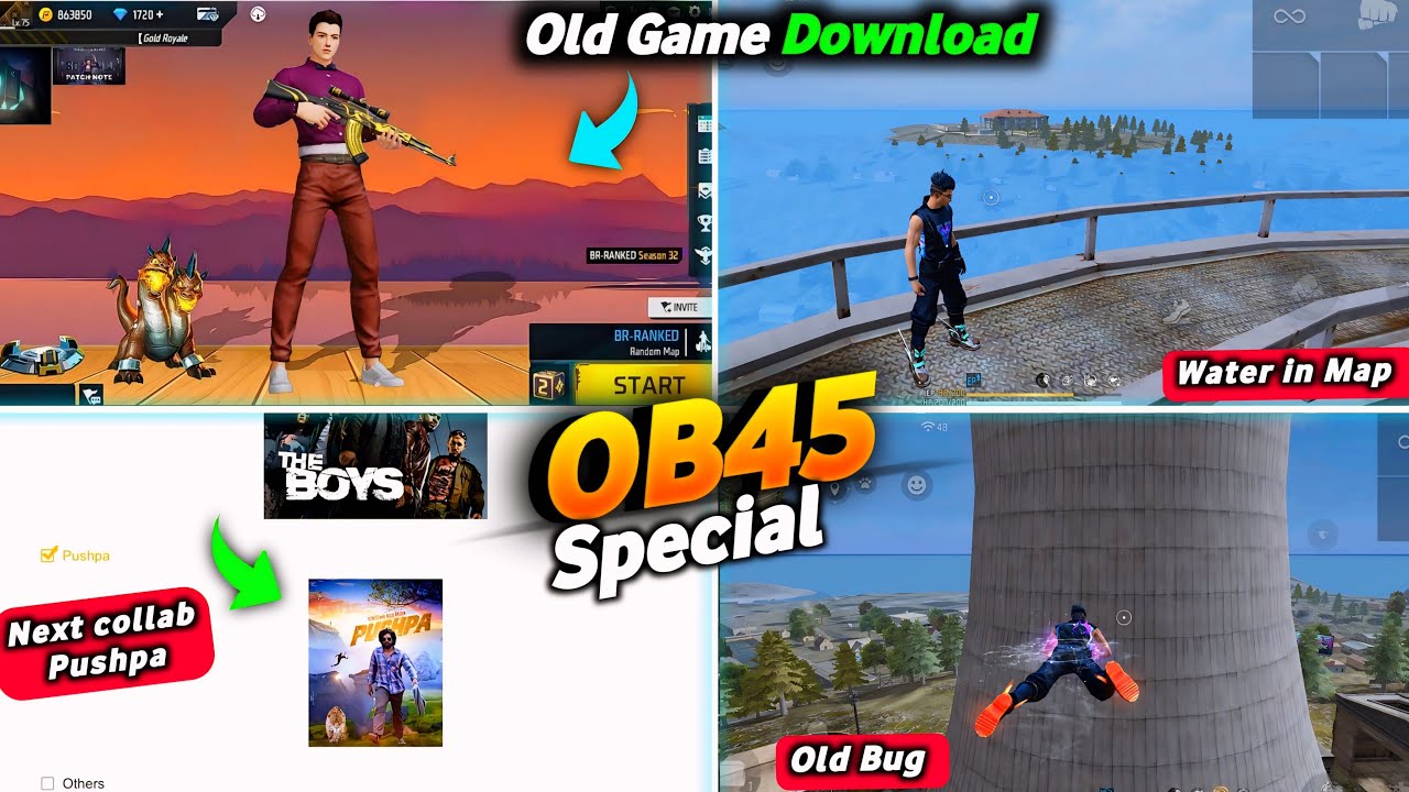 OB45 Special Old Free Fire Download 😲 by Garena New Upcoming Update Ob45