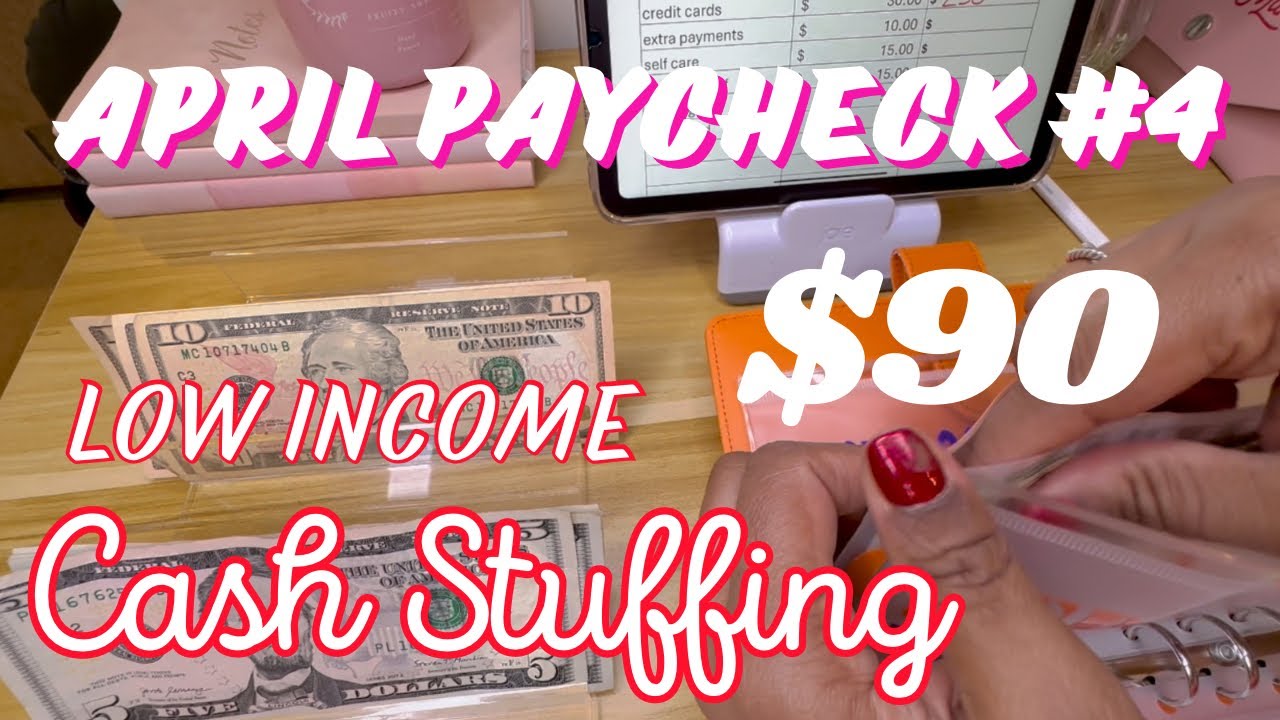 Weekly Cash Stuffing April Paycheck #4 | Sinking Funds