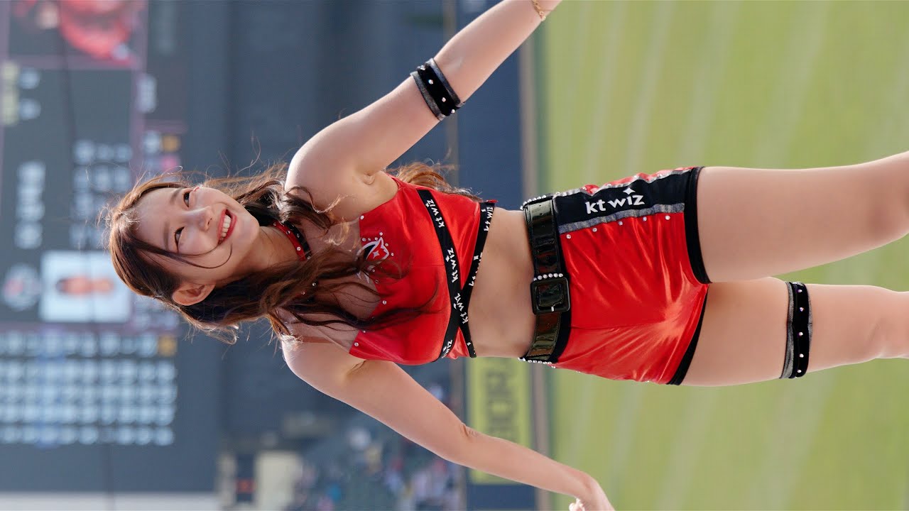 김진아 치어리더 직캠 Kim JinA Cheerleader Fancam '육성응원1' @케이티위즈 240407