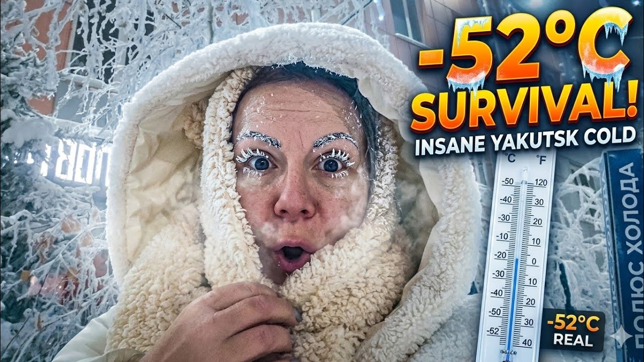 Реальная жизнь в -52°C ❄️ Здесь вы замерзнете за считанные секунды ❄️ Самый холодный город на Земле