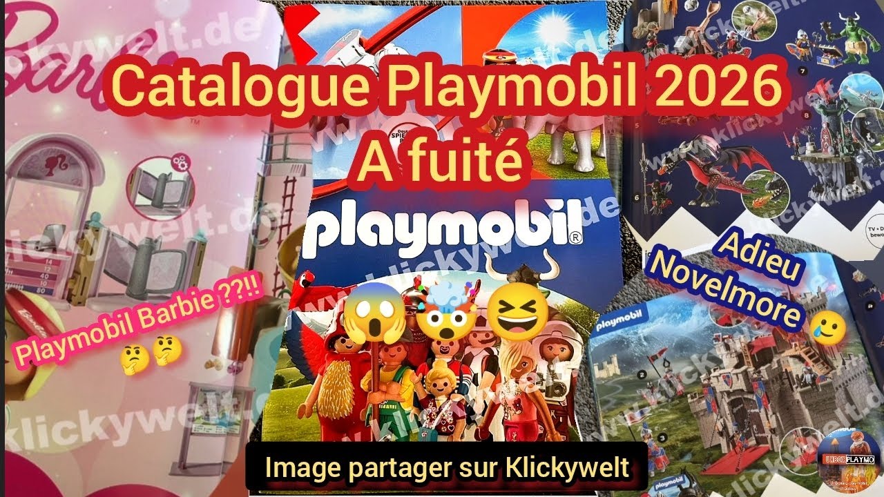 Le catalogue Playmobil 2026 a fuité sur klickywelt 👍😱😆🤯🥳🔥- Barbie, Knight... 
