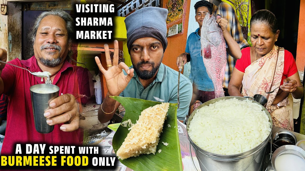 Chennai's Hidden Burmese Food in Sharma Market - Babeo Molesa Halwa