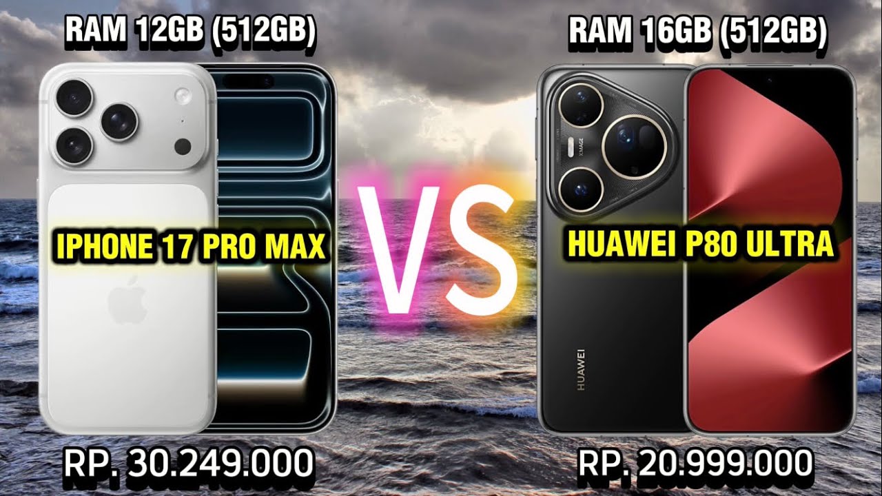 Perbandingan HP Flagship - iPhone 17 Pro Max vs Huawei Pura 80 Ultra | Harga & Spek Bikin Kaget! 🔥