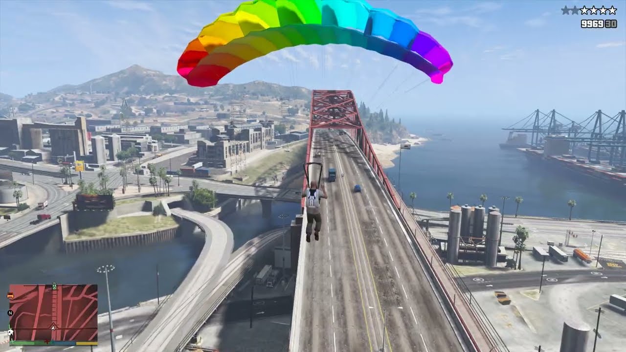 GTA 5 - Jetpack Attack on Merryweather Convoy + Ten Star Escape