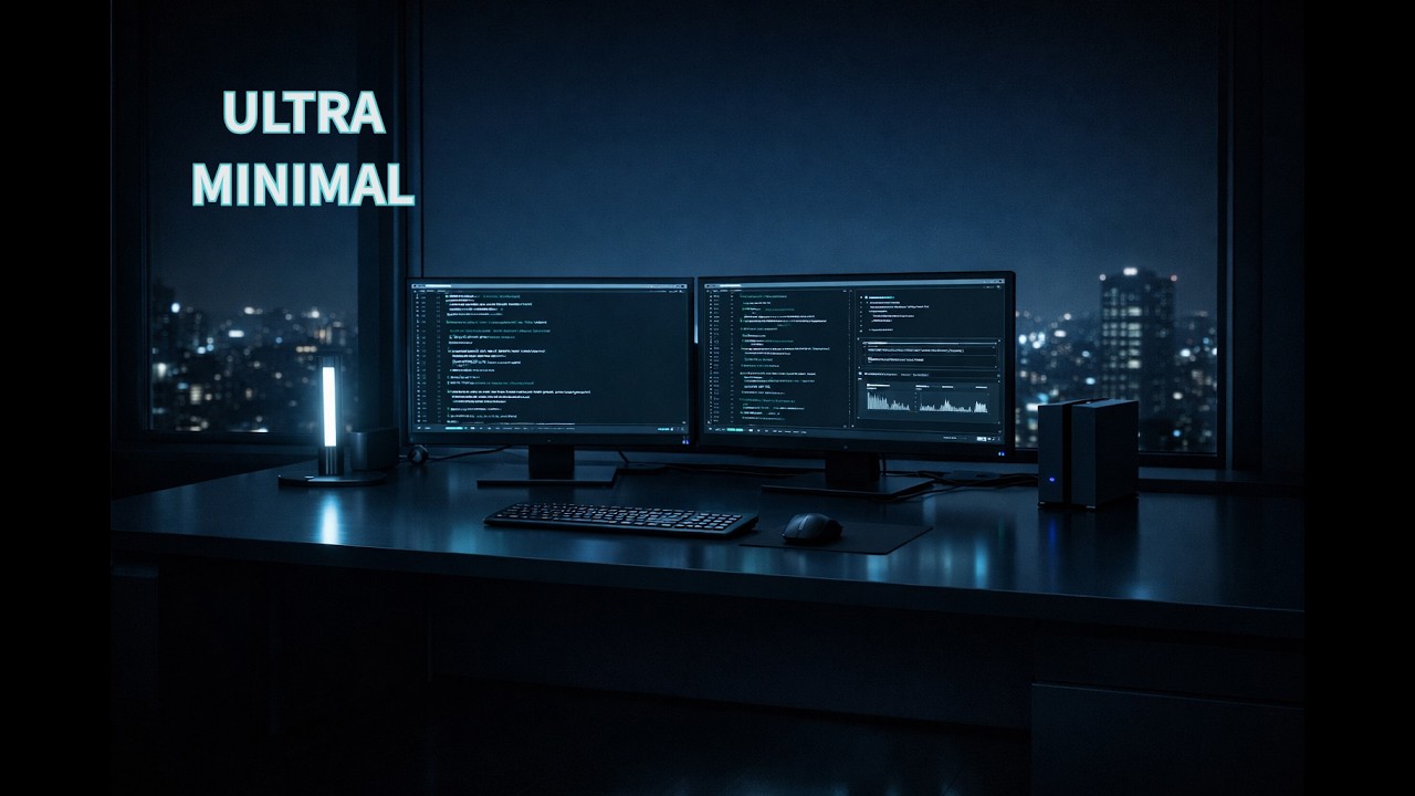Ultra Minimal Coding Ambient 🌌 Night Focus for Deep Work (No Lyrics) | 60 Min