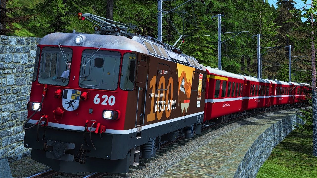 Let's Play Train Simulator 2018 | Albulabahn GE 4/4 II |  RhB Rhätische Bahn | UNESCO Weltkulturerbe