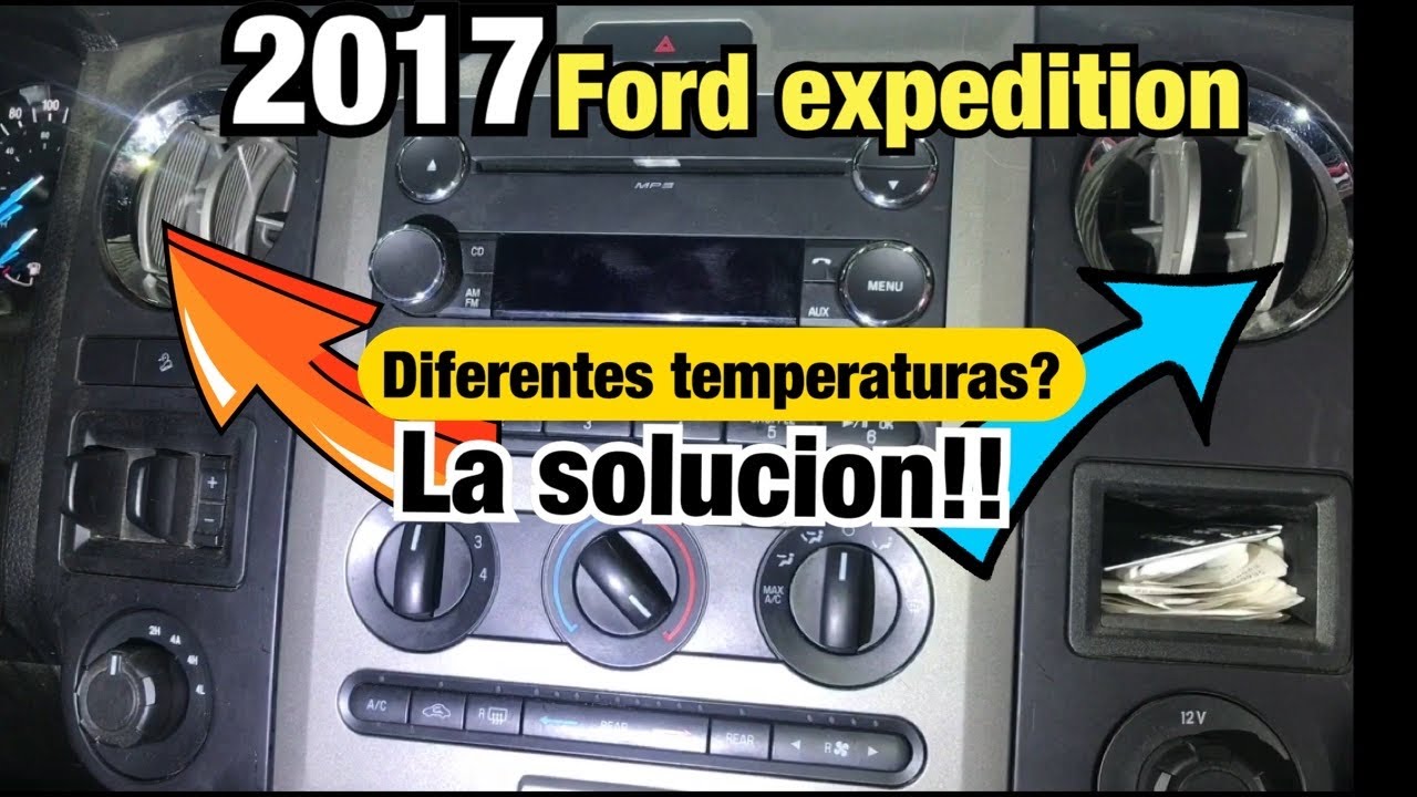 Почему с одной стороны дует горячий воздух, а с другой — холодный? Ford Expedition Max 2017 года.