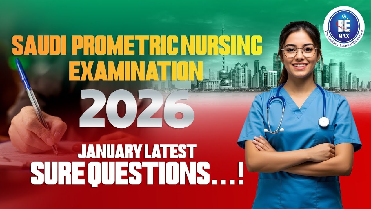 Saudi Prometric Examination Latest MCQ with Answer for Nurses P1| Bemax Academy #nurses #saudiarabia