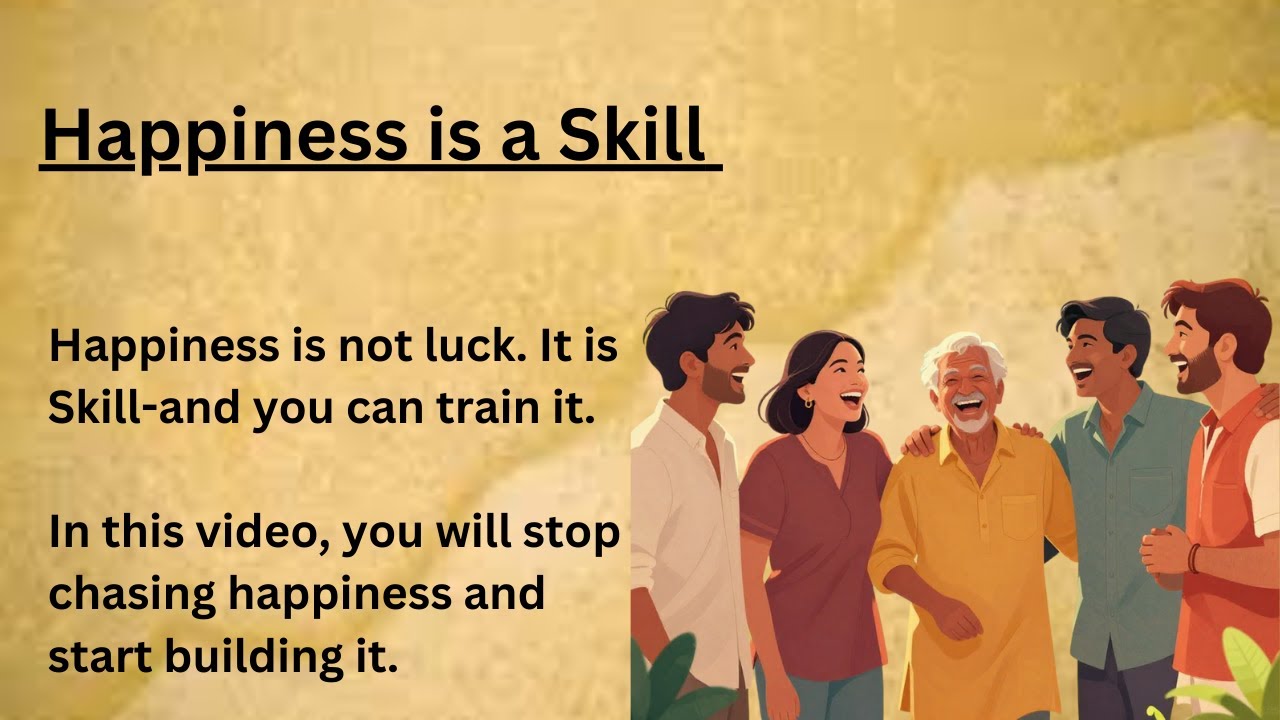 Happiness is a Skill - And You Can Learn It||Graded Reader||Improve Your English||Learn Easy English