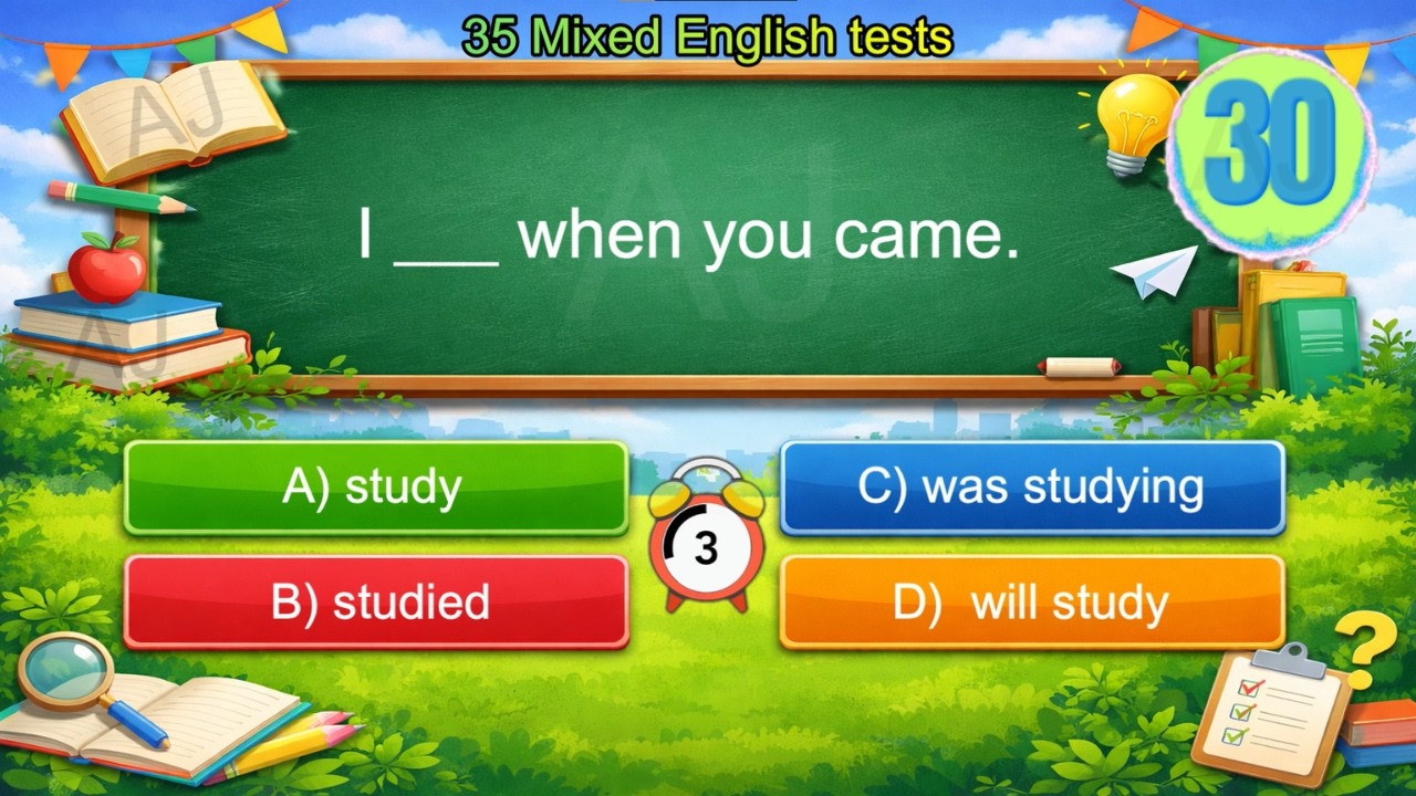 Mixed tests | 35 Easy Tests with Answers for Beginner and Elementary | Learn English