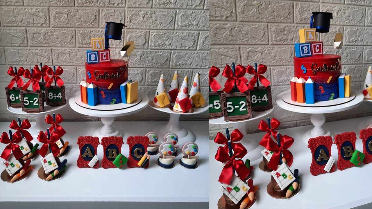 ROTINA TRABALHANDO EM CASA PRODUZINDO KIT DE BOLO E DOCES PERSONALIZADOS TEMA ABC