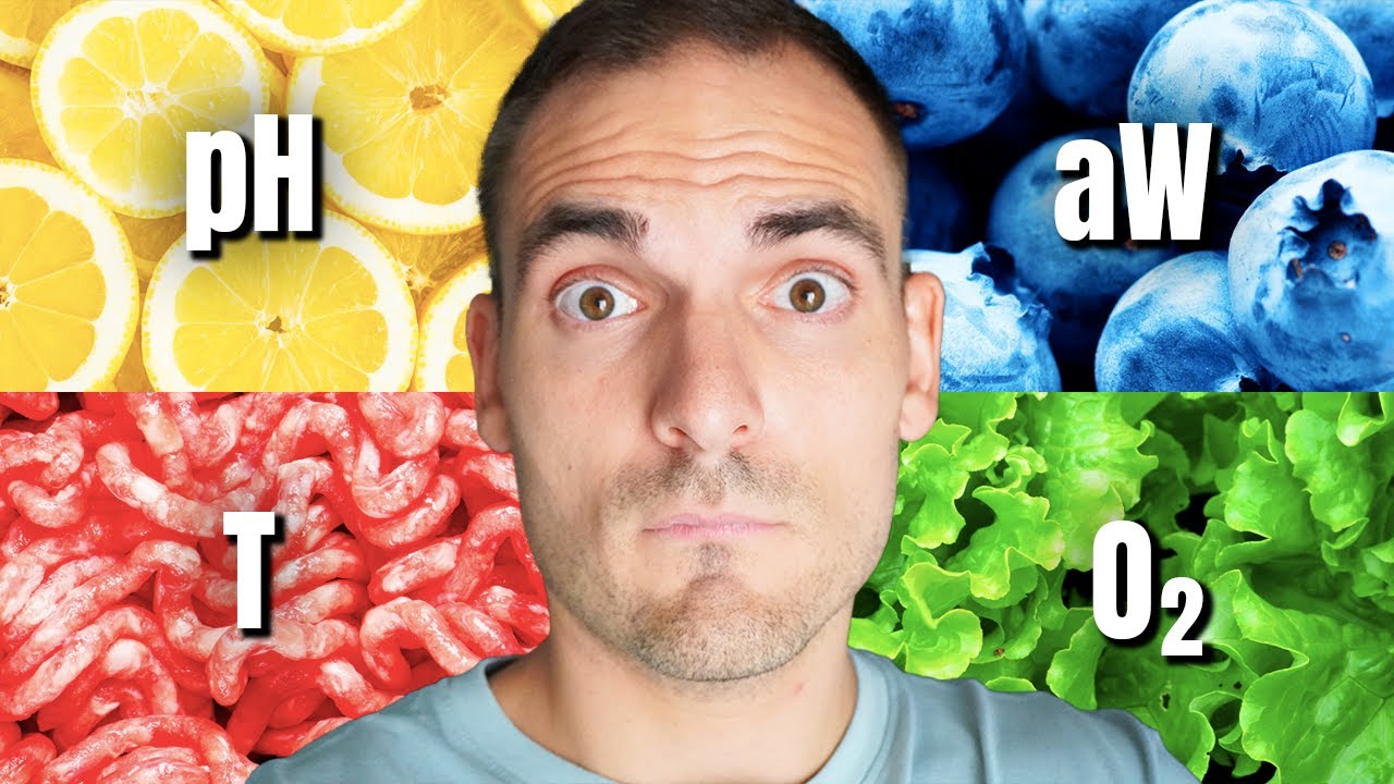 Por ESTO Crecen BACTERIAS en tu COMIDA: pH, Humedad, Actividad de AGUA, TEMPERATURA y Oxígeno