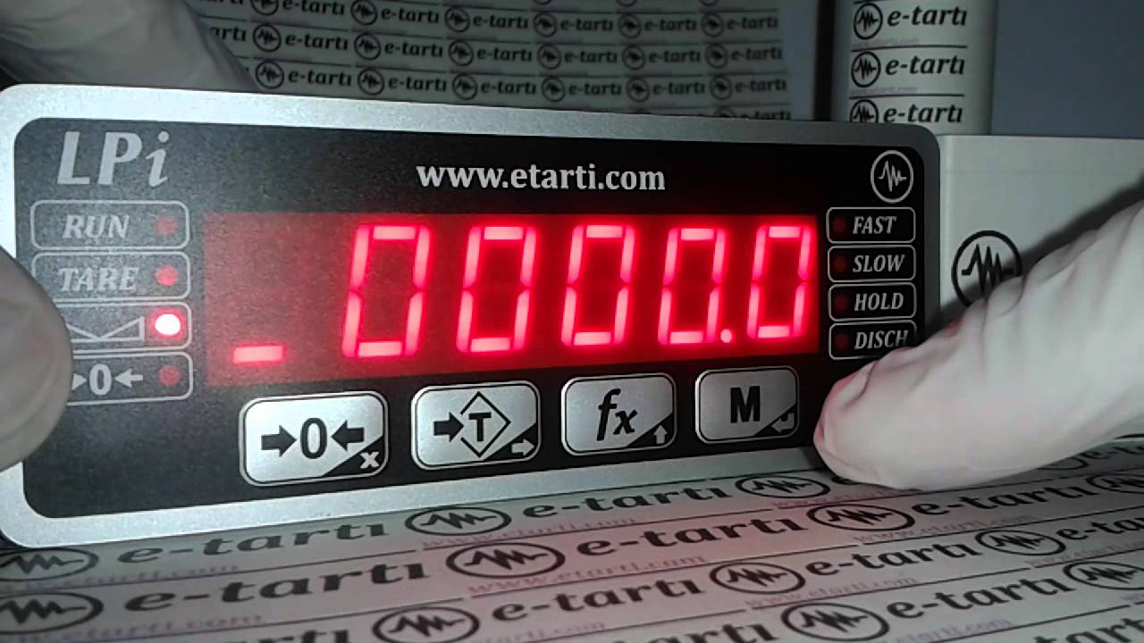 e-tartı e-tarti LPi indicator calibration LPi indikatör kalibrasyon