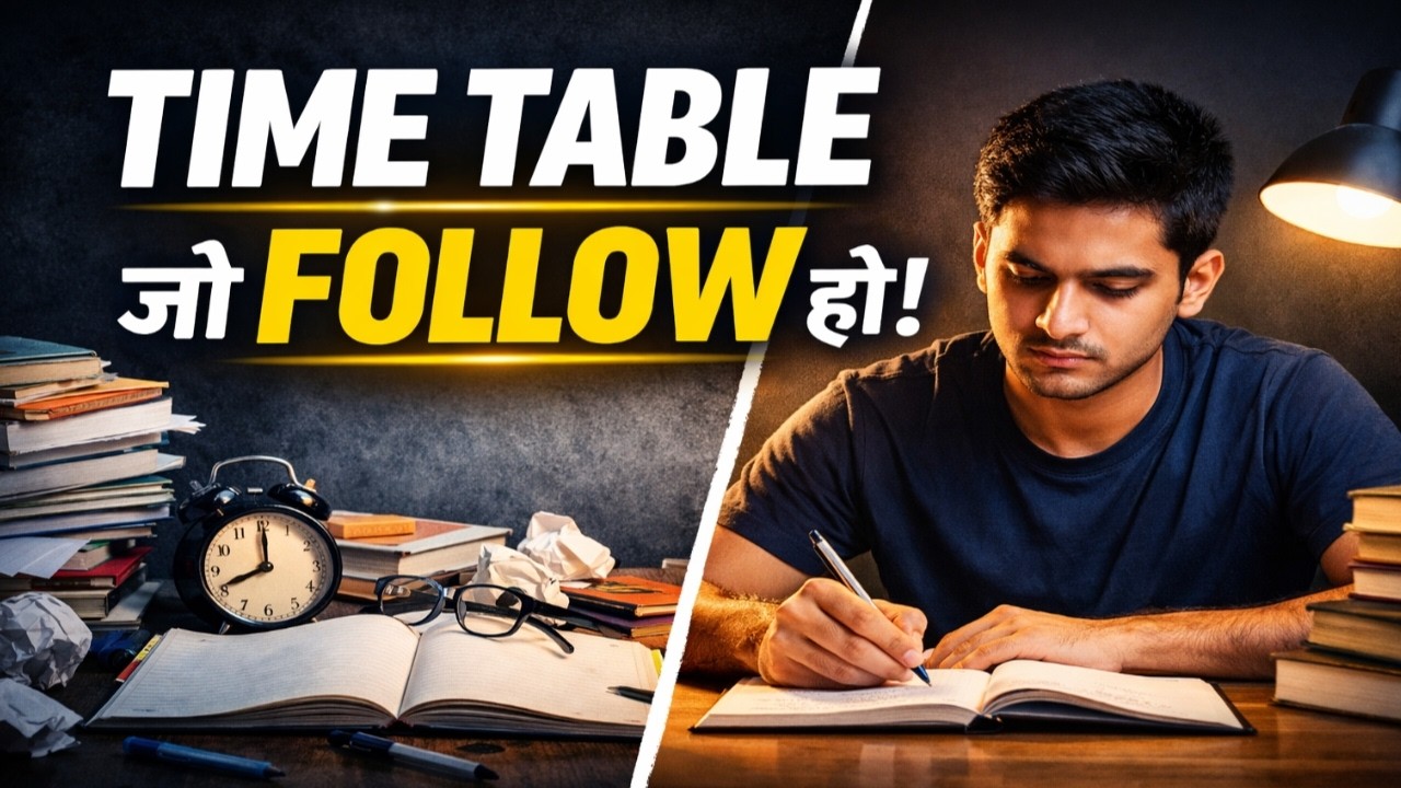 Time Table कैसे बनाएं जो Follow हो | Study Routine That Works
