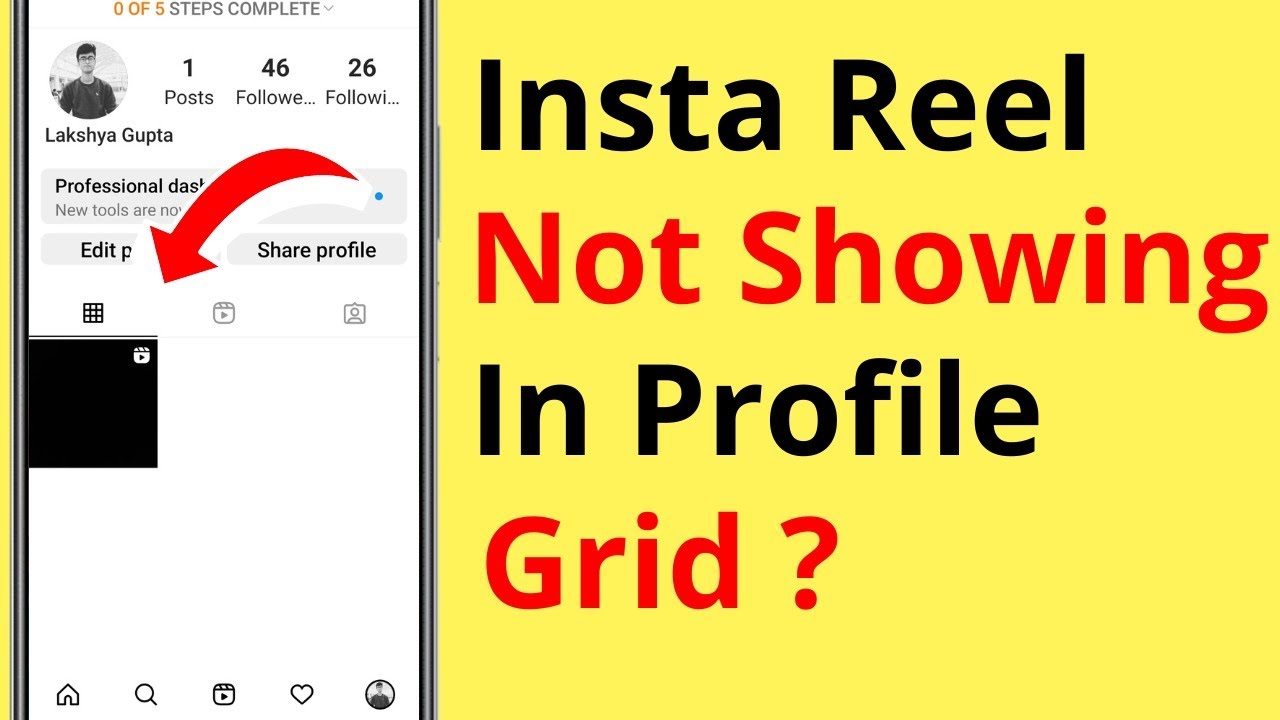 Instagram Reels Not Showing In Profile Grid | Instagram Reel Profile Grid Me Nahi Aa Rahi