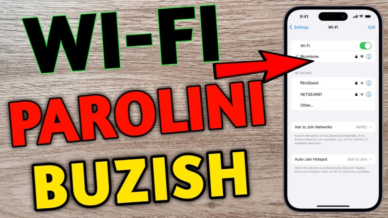 WI-FI PAROLINI BUZISH 2024 // ВАЙФАЙ ПАРОЛИНИ БУЗИШ 2024