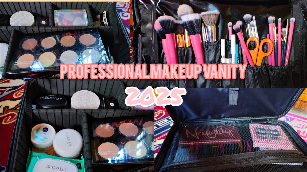 My first makeup vanity 💄. Professional Vanity 2025 | for Beginners | Affordable makeup vanity 💗💗