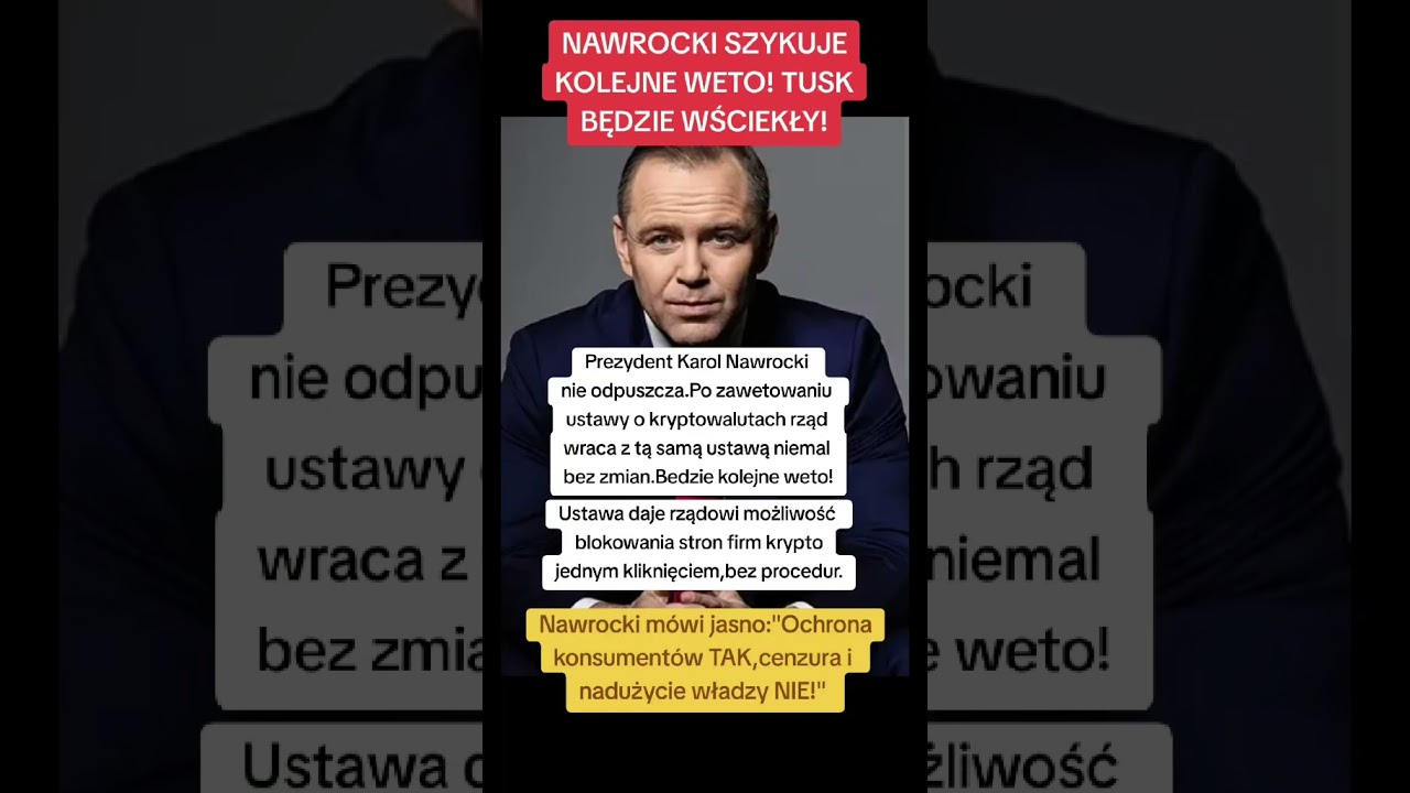 Nawrocki szykuje kolejne weto! Tusk będzie wściekły!