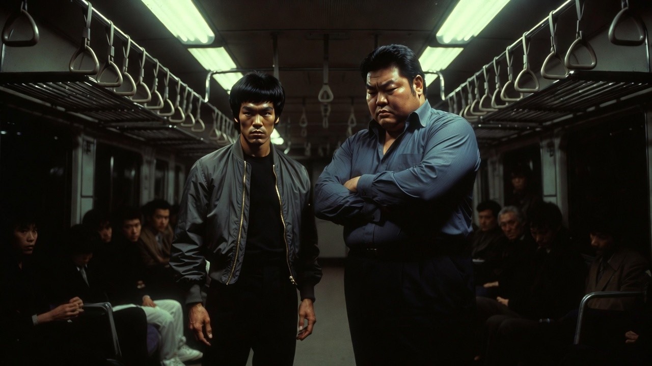 Bruce Lee estava no trem quando um lutador de 140kg bloqueou o corredor — 5 segundos, tudo mudou