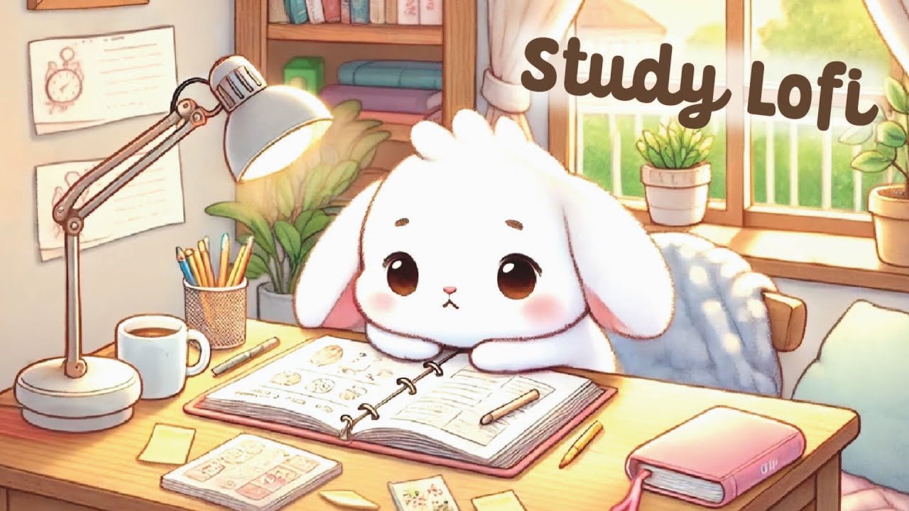 Lofi Music for Study 📚🐇 2 Hour Happy Lofi Song ✨ Cute Lofi 🍀 cute & relaxing music ☕ [Lofi Hip Hop]
