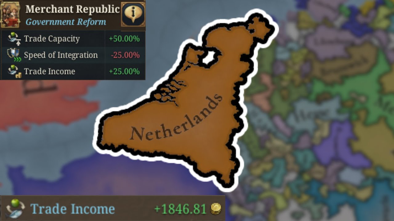 becoming a dutch merchant republic to make a TRADING EMPIRE in eu5