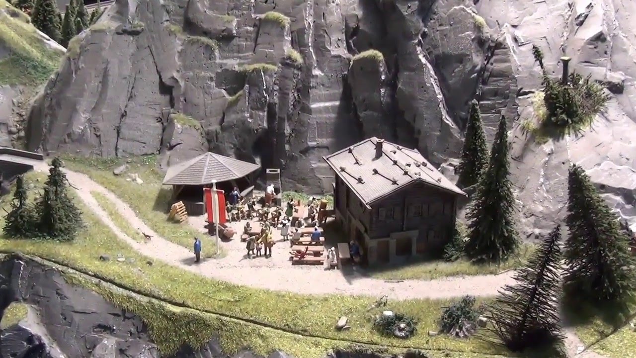 Wunderschöne Modellbahn für die Modelleisenbahn